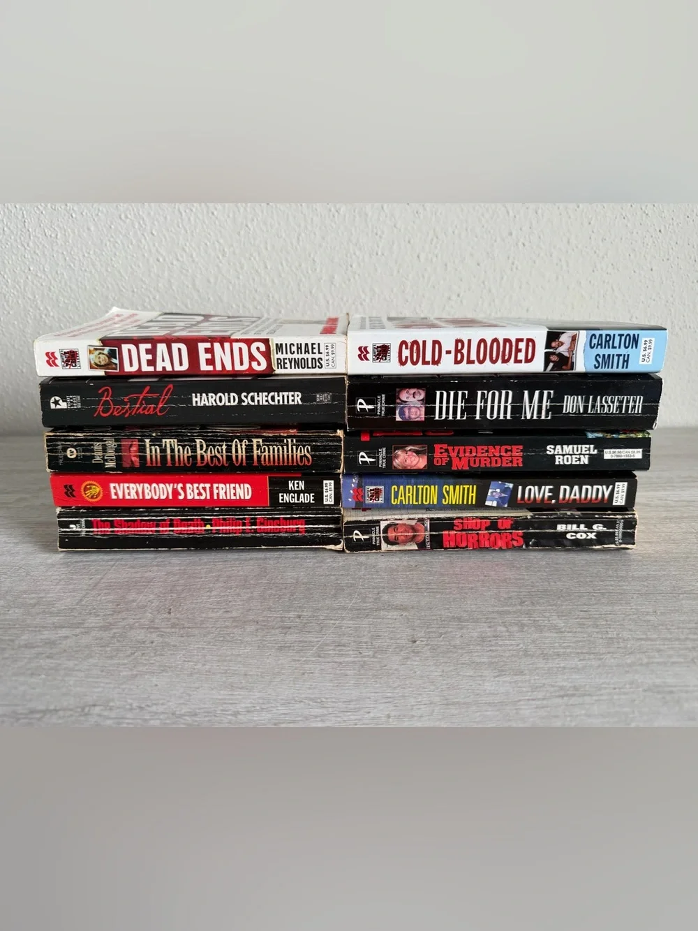 True Crime Paperback Lot 10 Books Murder Mystery Serial Killer Bundle